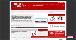 Desktop Screenshot of curieruljudiciar.ro